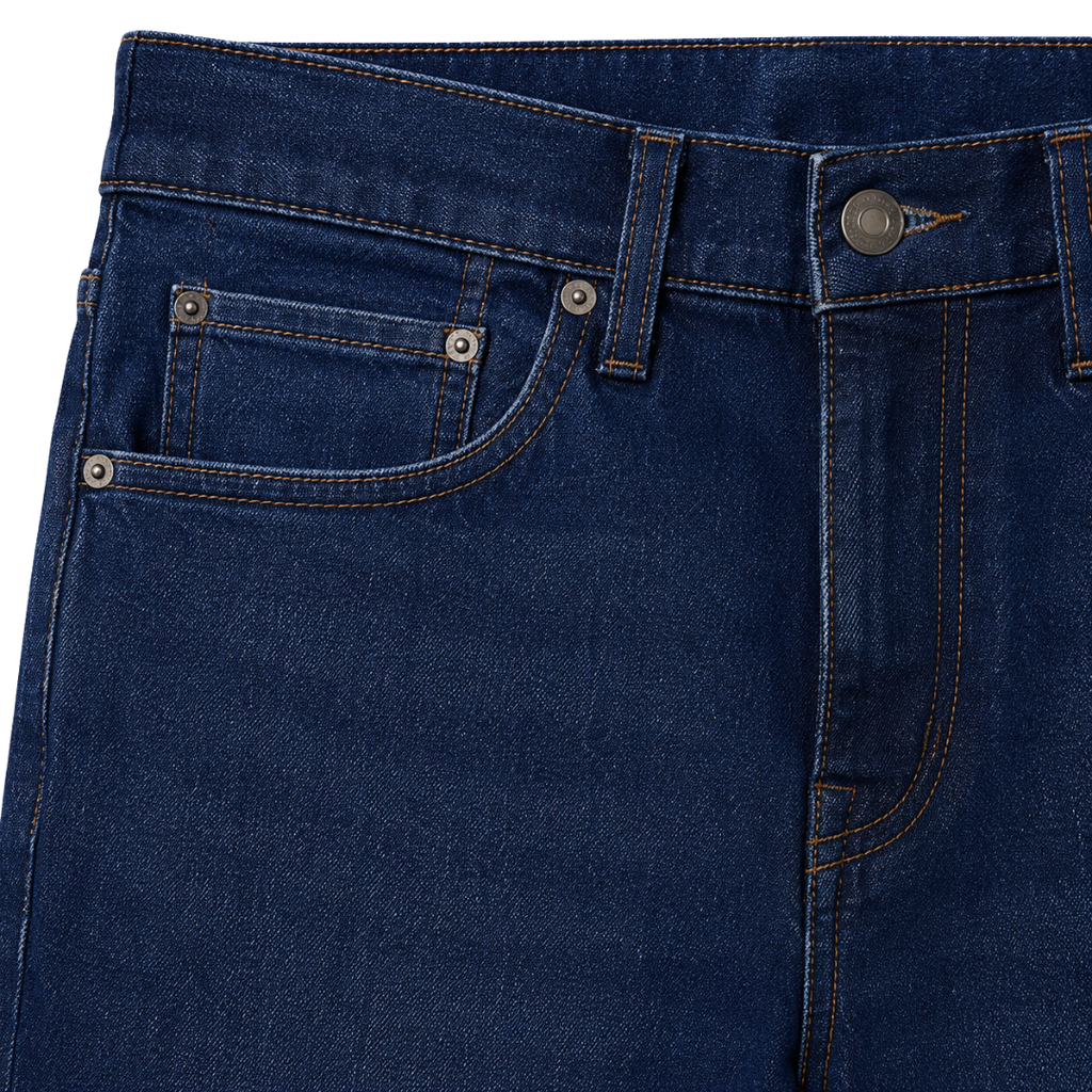 Premium Straight Fit Denim Jeans – Dark Indigo | Jhil Sttean