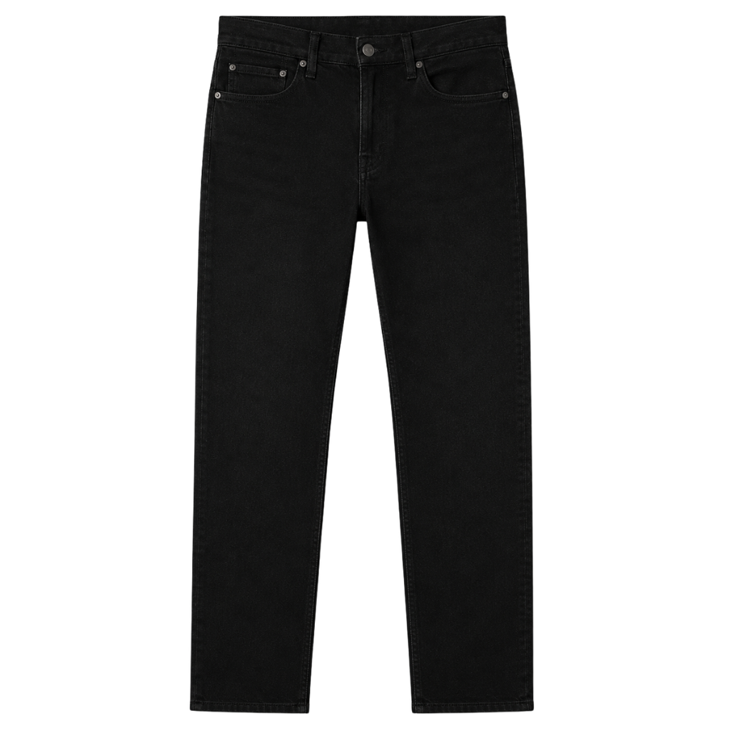 Premium Straight Fit Black Denim Jeans | Jhil Sttean