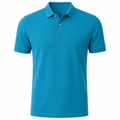 Cyan Premium Piqué Polo Shirt | Jhil Sttean